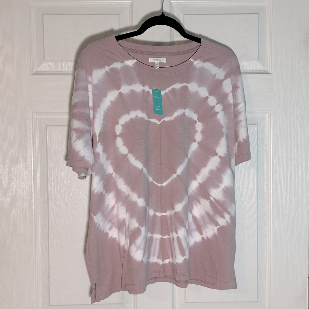 NWT Maurice’s heart tie dye t shirt